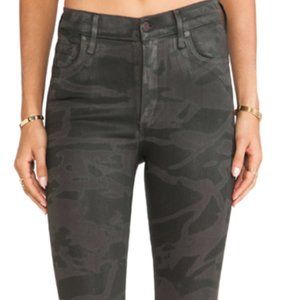 citizens of humanity camo leatherette jeans